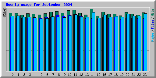 Hourly usage for September 2024