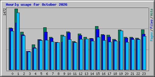 Hourly usage for October 2026